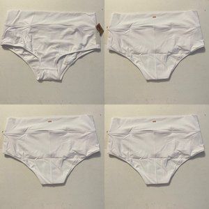 Pink By Victoria Secret NWT Sz XL White High Waisted Full Coverage Bikini Bottom
